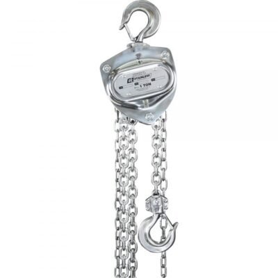 OZ Lifting OZSS010-10CH 1-Ton Stainless Steel Manual Chain Hoist (10 ft Lift)