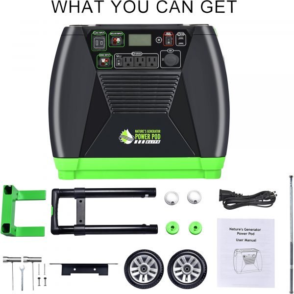 Nature Generator HKNGGNEL Elite Gold Portable Solar Generator (3600W / 7000W Surge) - Image 2