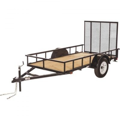 Carry-On 5X8GW 5ft x 8ft Wood Deck Trailer with Ramp Gate (2215-Lb. Capacity)