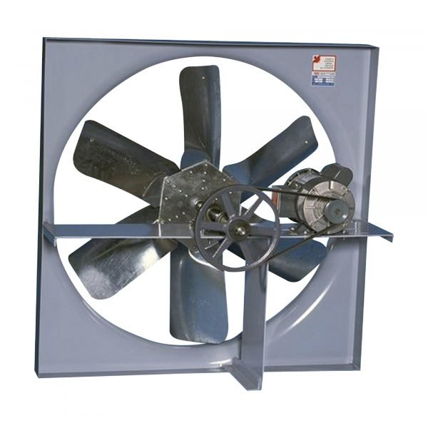 Canarm XB24CBS30100M 24in 3-Phase Belt Drive Exhaust Fan w/ Shutter (7207 CFM) - Image 2