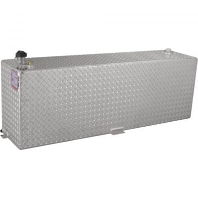 RDS 71212 Aluminum Transfer Fuel Tank 60 Gal Rectangular Diamond Plate