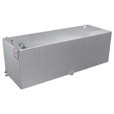 RDS 72551 Aluminum Transfer Fuel Tank 91 Gal Rectangular Diamond Plate