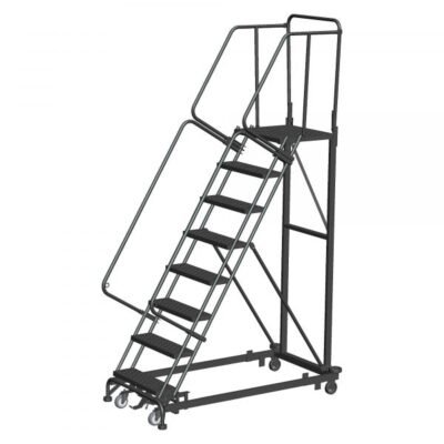 Ballymore ML083221G 8-Step Rolling Ladder 110″H Grip Strut