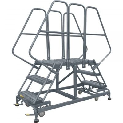 Ballymore SW-SEP3-3672 Steel Work Platform with Safety Gate 3 Steps 66-inch Height 36×72-inch Deck