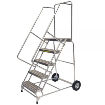 Ballymore 5-Step Wide Base Aluminum Ladder Grip Strut (83in H)