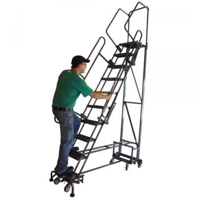 Ballymore ML103221P 10-Step Rolling Ladder 130″H Perforated