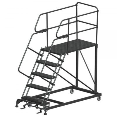 Ballymore SEP5-3636 Rolling Steel Work Platform 5 Steps 86-inch Height 36×36-inch Deck