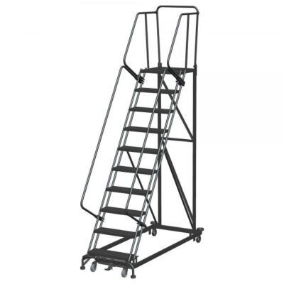 Ballymore FAWL-10X 10-Step Fixed Aisle Ladder 130″H Serrated