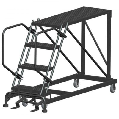 Ballymore SW-SNR4-2436 Low-Profile Steel Rolling Platform 4 Steps 40-inch Height 24×36-inch Deck