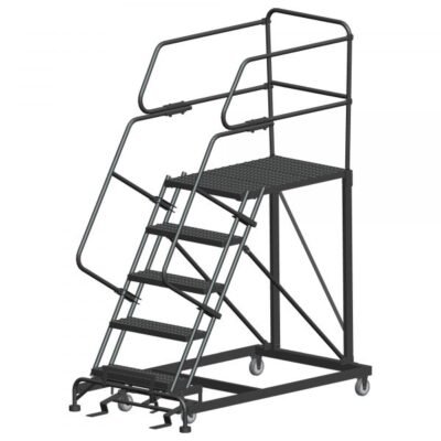 Ballymore SW-SEP5-2472 Rolling Steel Work Platform 5 Steps 86-inch Height 24×72-inch Deck