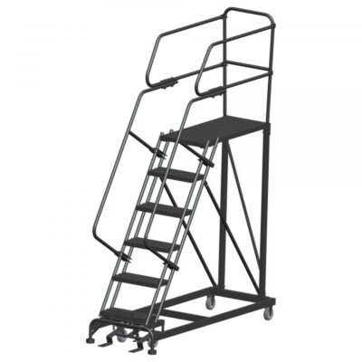 Ballymore SEP6-3672 Rolling Steel Work Platform 6 Steps 96-inch Height 36×72-inch Deck