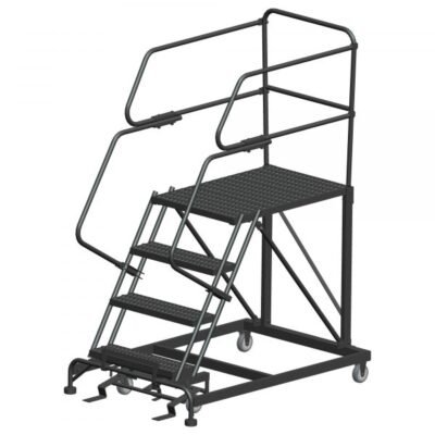 Ballymore SW-SEP4-2472 Rolling Steel Work Platform 4 Steps 76-inch Height 24×72-inch Deck