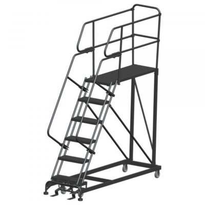 Ballymore SW-SEP6-2436 Rolling Steel Work Platform 6 Steps 96-inch Height 24×36-inch Deck