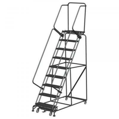 Ballymore WA093214P 9-Step Rolling Ladder 123″H Perforated