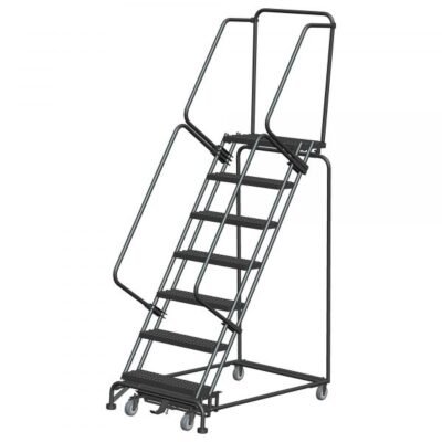 Ballymore WA072414G 7-Step Narrow Aisle Ladder 103″H Grip Strut