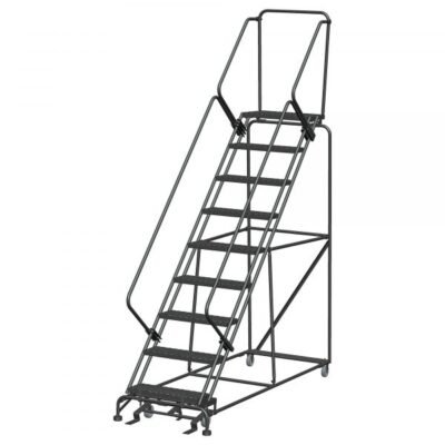 Ballymore SW932G 9-Step Rolling Ladder Safety Gate Grip Strut