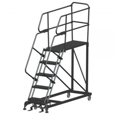 Ballymore SW-SEP5-2436 Rolling Steel Work Platform 5 Steps 86-inch Height 24×36-inch Deck