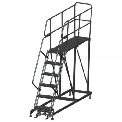 Ballymore SW-SEP6-2460 Rolling Steel Work Platform 6 Steps 96-inch Height 24×60-inch Deck