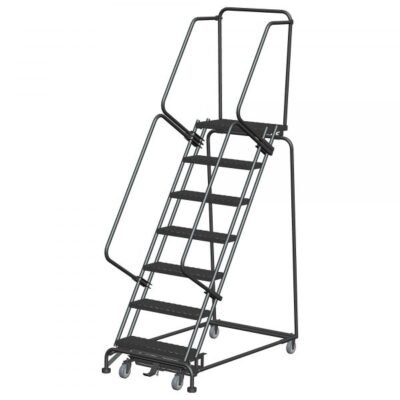 Ballymore WA073214G 7-Step Rolling Ladder 103″H Grip Strut