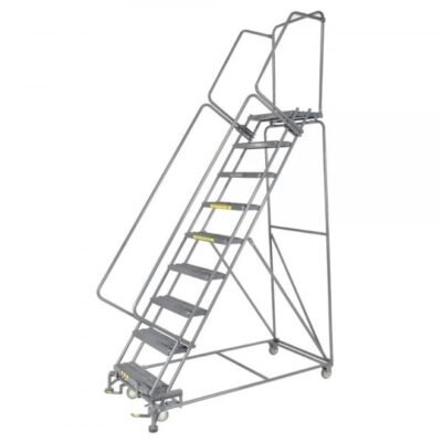 Ballymore PIP-9X 9-Step Pivoting Step Ladder 120″H Serrated