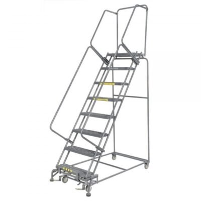Ballymore 082421X 8-Step Narrow Aisle Ladder 113″H Serrated