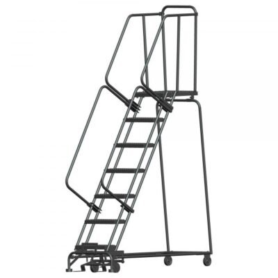 Ballymore PIP-7G 7-Step Pivoting Step Ladder 100″H Grip Strut