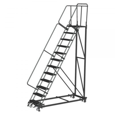 Ballymore ML154021P Heavy Duty Steel Rolling Ladder 15 Steps 180-inch Height