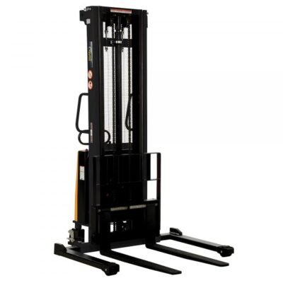 Vestil SL-137-AA Adjustable Powered Pallet Stacker (2000lb Capacity, 137in. Lift)