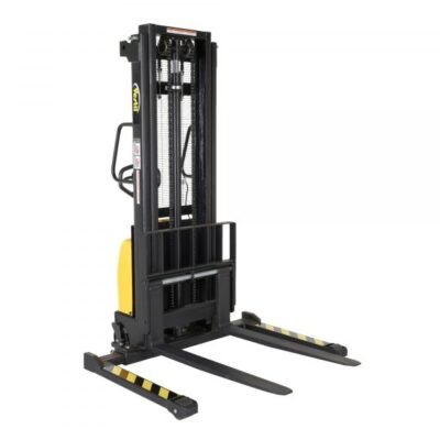 Vestil SE/HP-118-AA Hand Pump/DC Pallet Stacker (2000 lb, 118in. Lift, Adjustable Fork)
