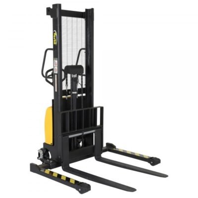 Vestil SE/HP-63-AA Hand Pump/DC Pallet Stacker (2000 lb, 63in. Lift, Adjustable Fork)