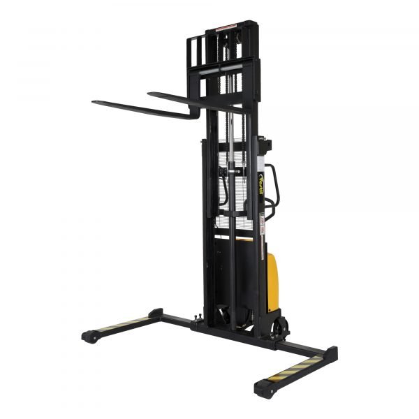 Vestil SE/HP-98-AA Hand Pump/DC Pallet Stacker (2000 lb, 98in. Lift, Adjustable Fork) - Image 2