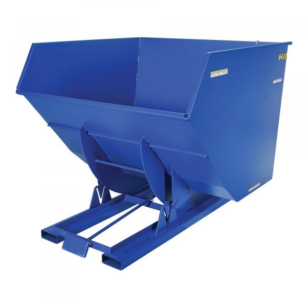 Vestil D-400-HD Heavy-Duty Self-Dumping Hopper (6000lb Capacity, Blue) - Image 2