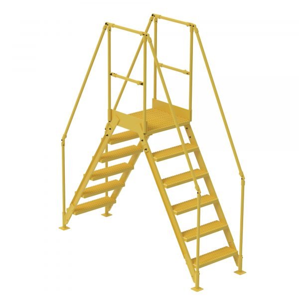 Vestil COL-6-56-14 Steel Cross-Over Ladder
