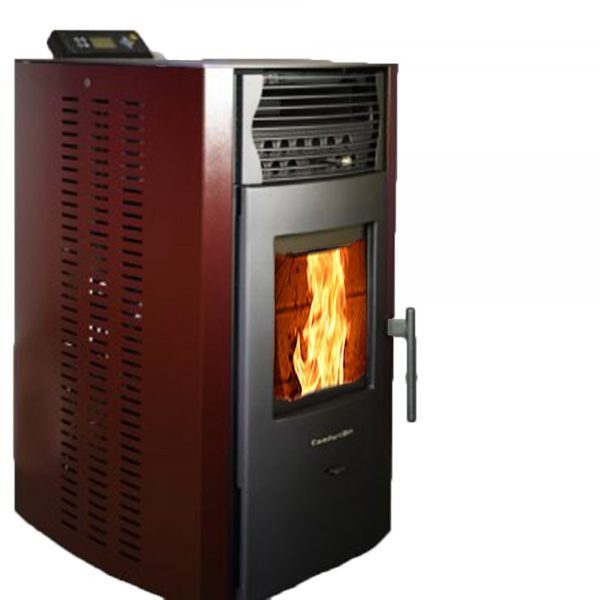 ComfortBilt HP50-Burgundy Pellet Stove 42,000 BTU Heats 2,200 sq ft - Image 2