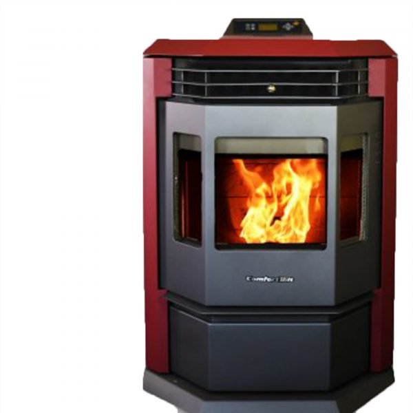 ComfortBilt HP22-Burgundy Pellet Stove 50,000