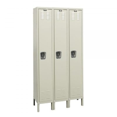 Hallowell U3288-1G-A-PT Galvanite Steel Locker, Single Tier (78″H x 36″W, Tan, Add-On)