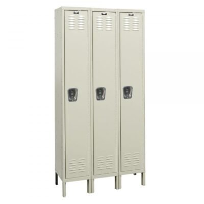 Hallowell USS3288-6 Stainless Steel Locker, Six Tier (78″H x 36″W, Silver, Starter)