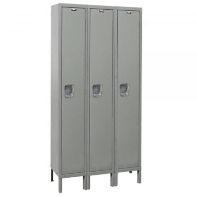 Hallowell UY3228-1A-HG Maintenance-Free Quiet Locker, Single Tier (78″H x 36″W, Dark Gray, Add-On)