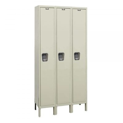 Hallowell UY3548-1PT Maintenance-Free Quiet Locker, Single Tier (78″H x 45″W, Tan, Starter)