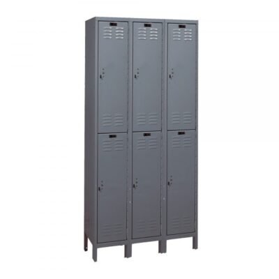 Hallowell UH3288-2A-HG Value Max Locker, Double Tier (78″H x 36″W, Dark Gray, Add-On)