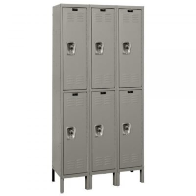 Hallowell URB3228-2A-HG ReadyBuilt Locker, Double Tier (78″H x 36″W, Dark Gray, Add-On)
