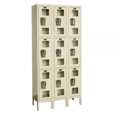 Hallowell USV3288-3A-PT Triple Tier Safety-View Locker Add-On 78in H Tan