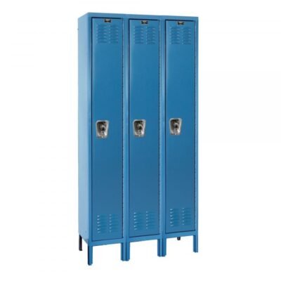 Hallowell UW1582-3A-W-RO All-Wood Club Locker, Triple Tier (72″H x 15″W, Brown, Add-On)