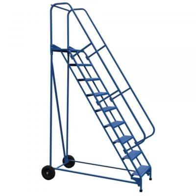 Vestil LAD-RAF-9-24-P 9-Step Perforated Roll-A-Fold Ladder (120″ H)
