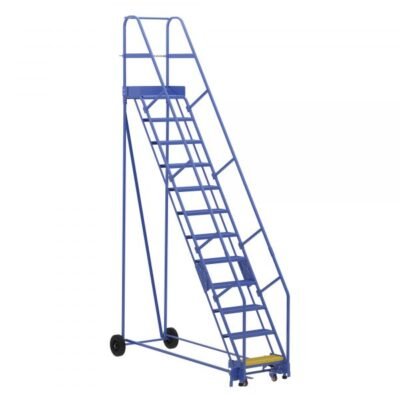 Vestil LAD-12-14-P 12-Step Perforated Warehouse Ladder (156″ H)