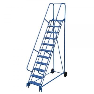 Vestil LAD-RAF-11-24-P 11-Step Perforated Roll-A-Fold Ladder (140″ H)