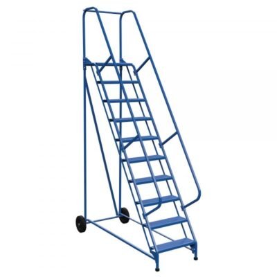 Vestil LAD-RAF-10-24-P 10-Step Perforated Roll-A-Fold Ladder (130″ H)