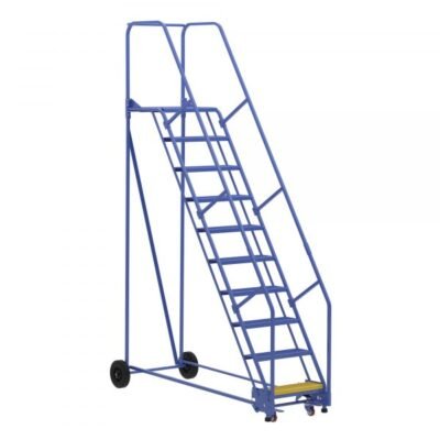 Vestil LAD-10-21-P 10-Step Perforated Rolling Ladder (130″ H, 350 lbs)