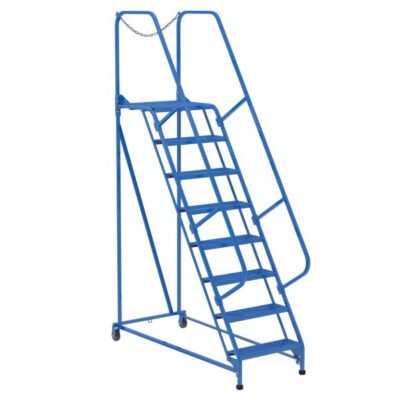 Vestil LAD-MM-8-P 8-Step Perforated Steel Maintenance Ladder (110″ H)