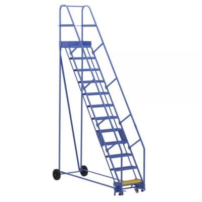Vestil LAD-12-14-G 12-Step Grip Strut Warehouse Ladder (156″ H)